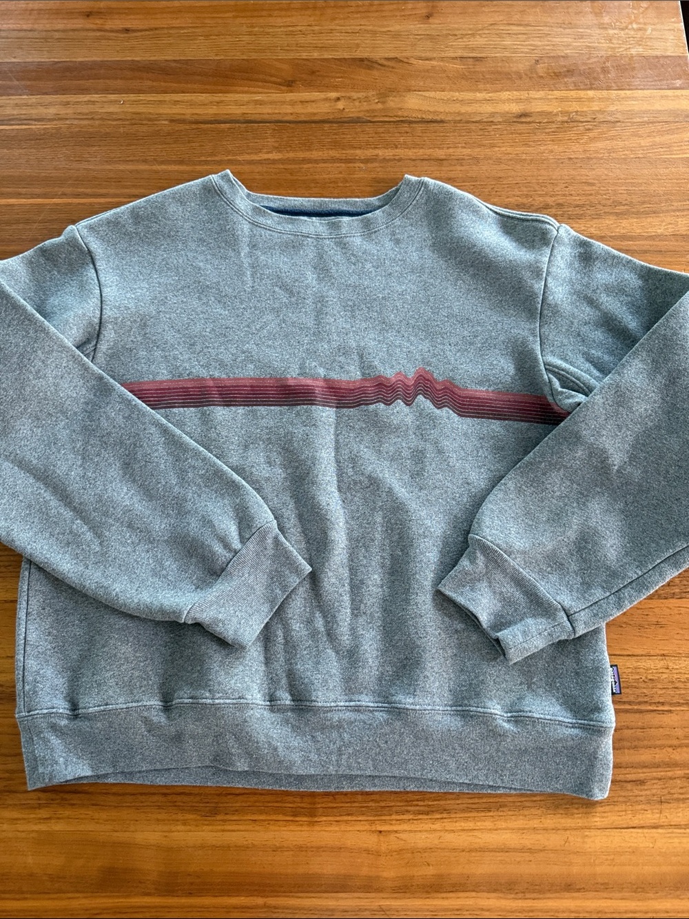Patagonia Ridge Rise Stripe Uprisal Crew Sweatshirt Medium